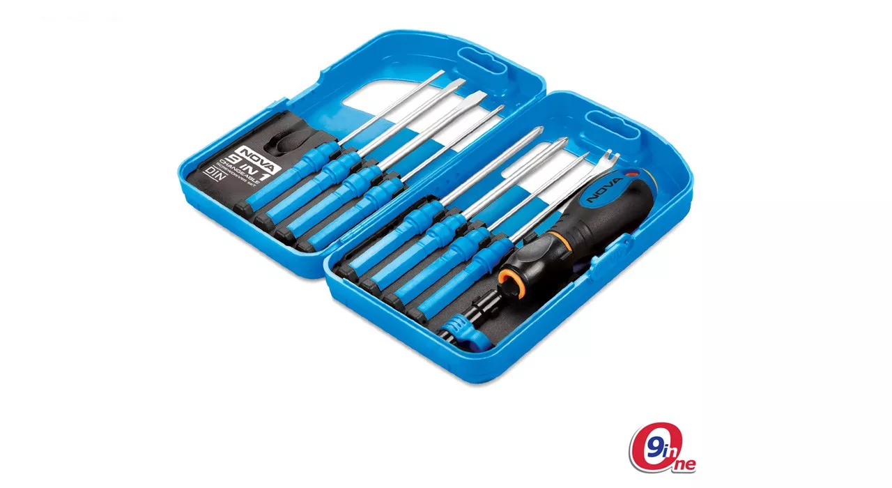 مجموعه 9 عددی پیچ گوشتی نووا مدل NTS 1341