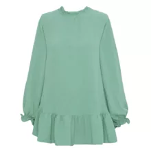 بلوز زنانه مدل آراسته رنگ سبز