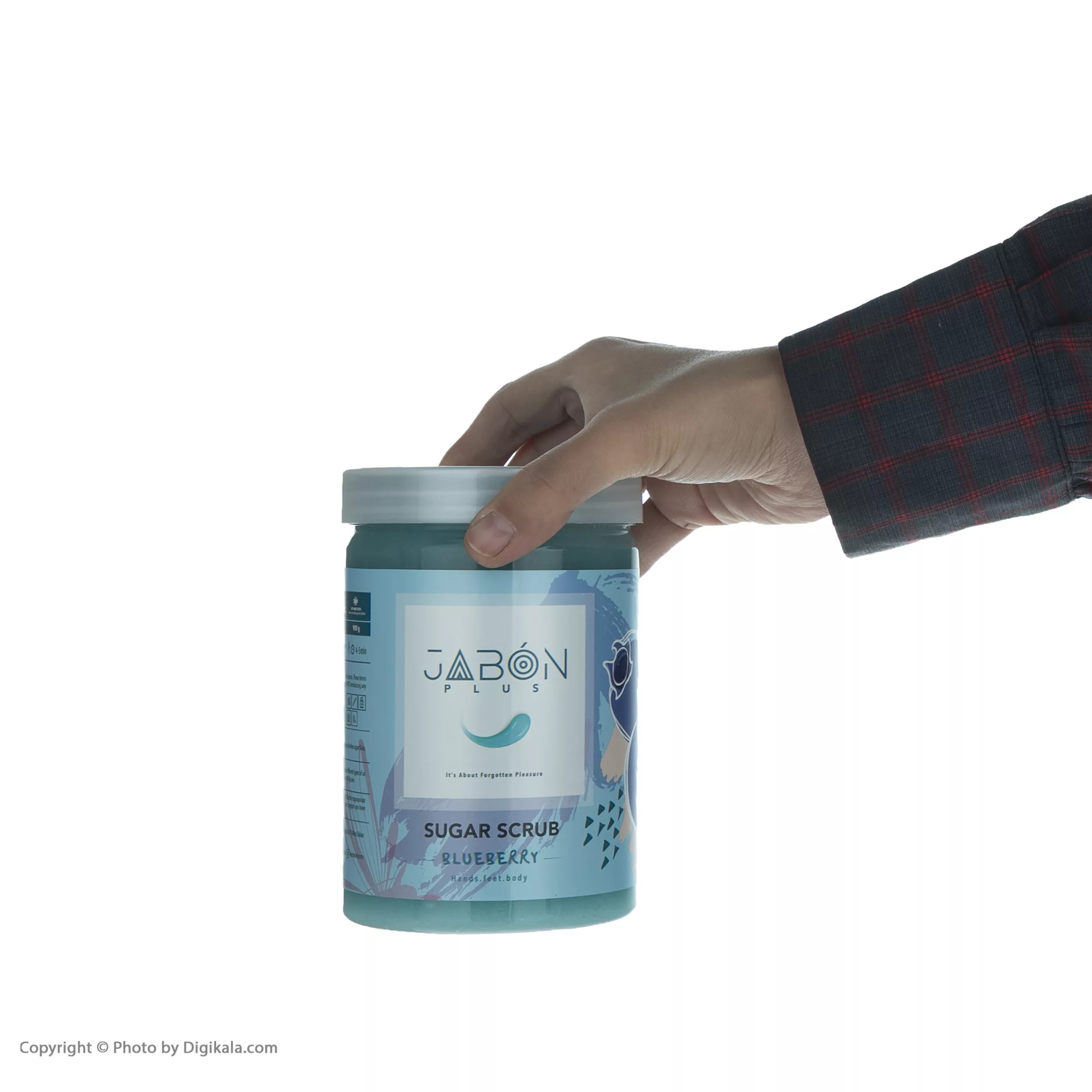 اسکراب شکری لایه بردار پوست ژبن پلاس مدل Blueberry وزن 900 گرم