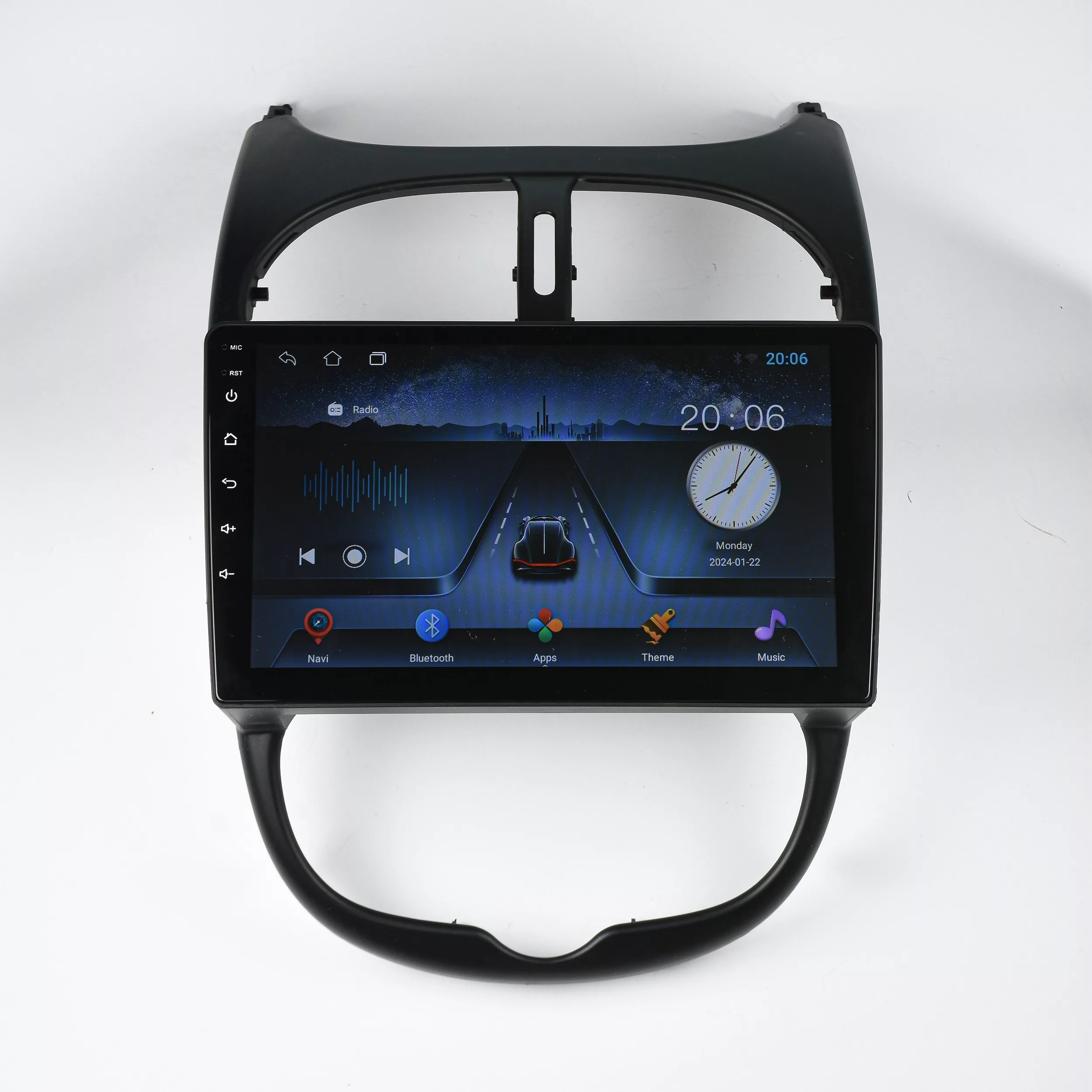 مانیتور خودرو کاروین مدل s800 با برد TS مناسب برای 206