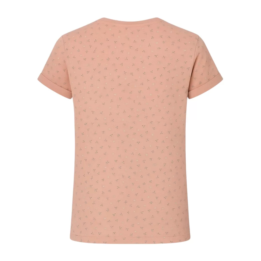 ست تی شرت آستین کوتاه و شلوارک راحتی زنانه مدل آماندیس کد AM065