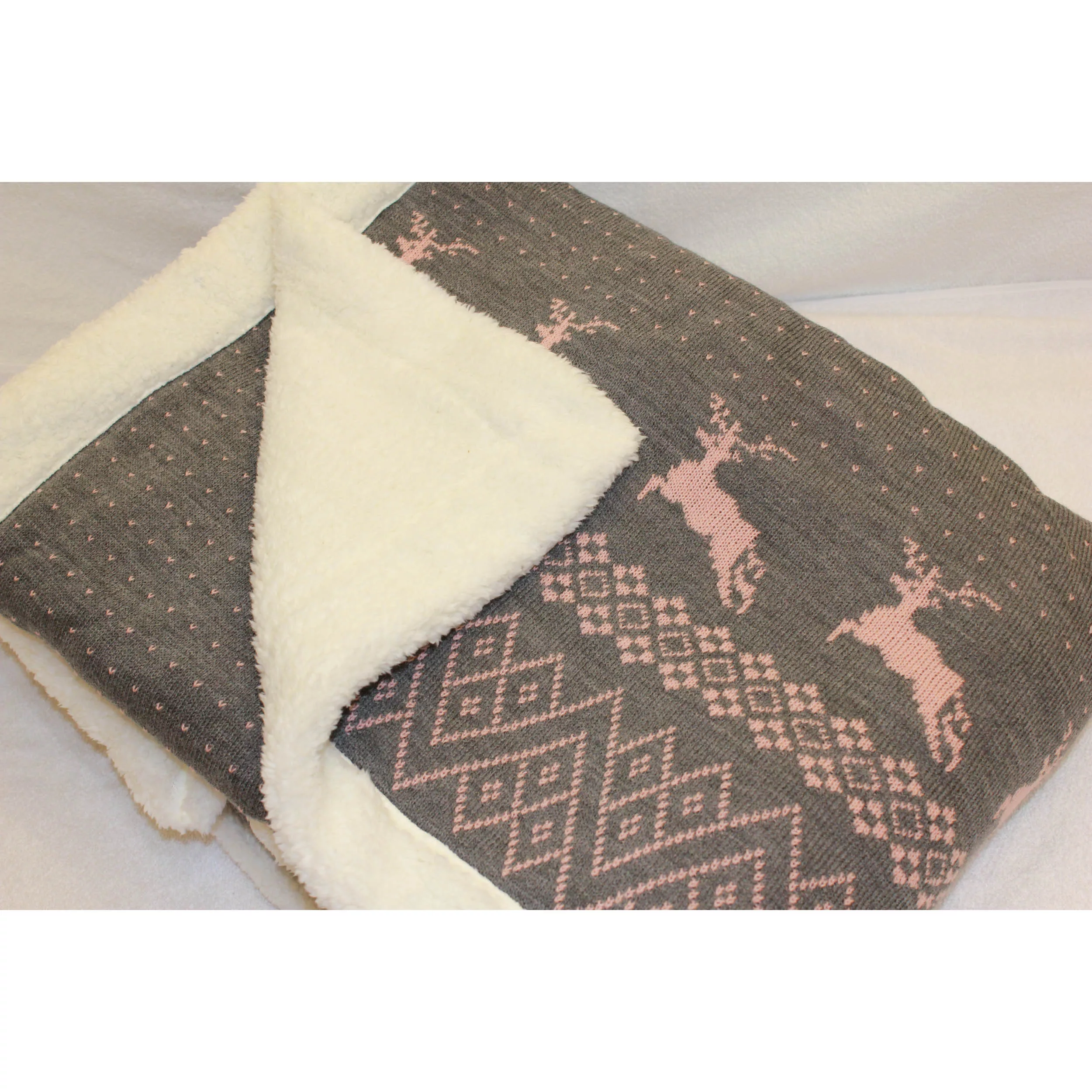 پتو مای هوم مدل بافت پشت خز دار سایز 160x210 سانتی متر