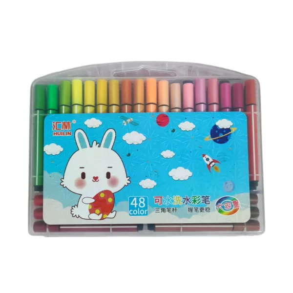 ماژیک رنگ آمیزی 48 رنگ مدل خرگوش