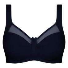 سوتین زنانه اما مدل بدون فنر کد 4928-4100 رنگ سرمه ای