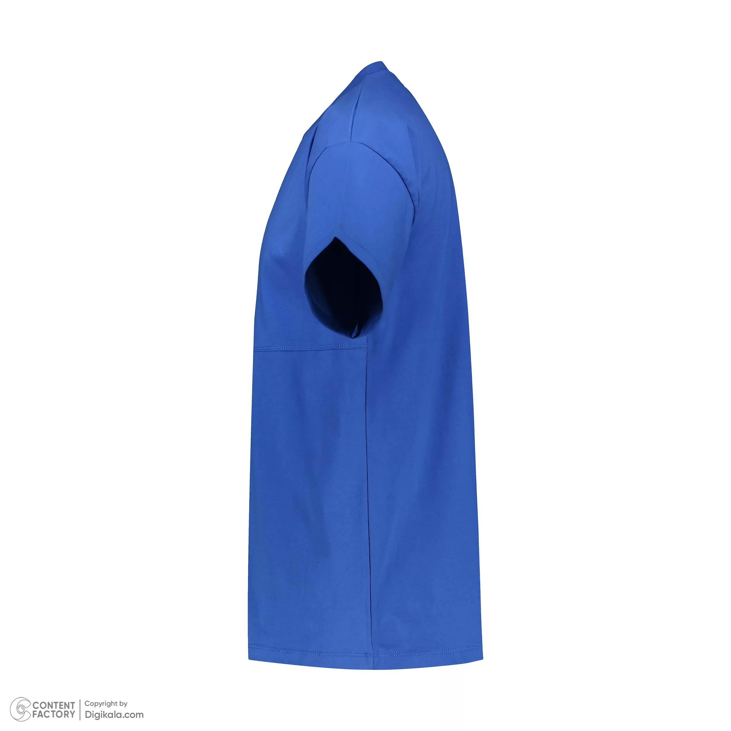 تی شرت اورسایز مردانه باینت مدل 816-2 رنگ آبی شالی