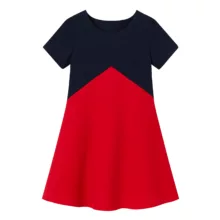 پیراهن یقه گرد زنانه مدل گل شقایق