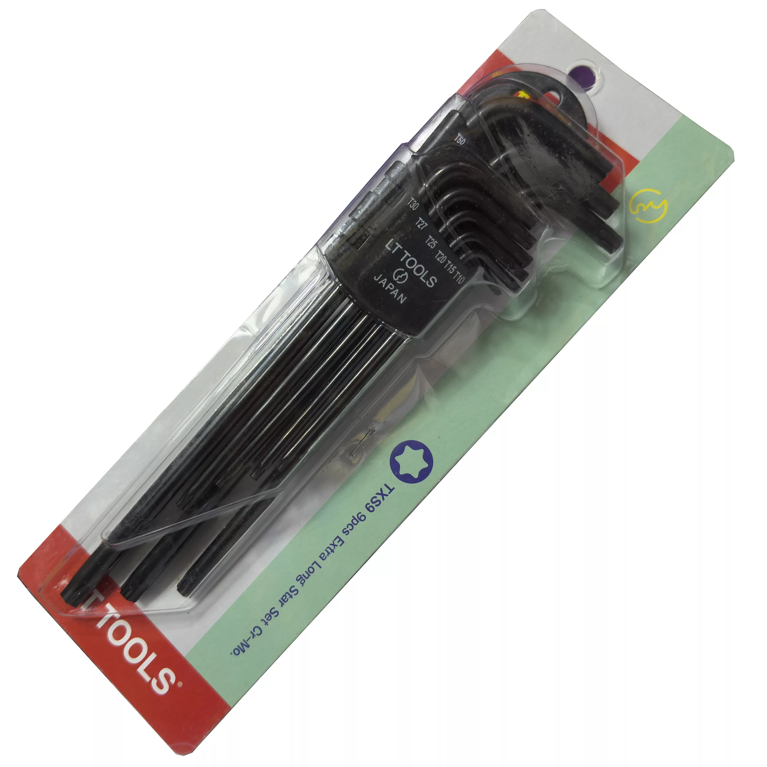 آچار آلن  لایت مدل  فوق بلند کد SMT-LIGHT-JAPAN--EXTRA LONG-T10-T50 مجموعه 9 عددی