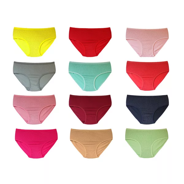 شورت زنانه مدل نهال خال خالی کد ZP51 مجموعه 12 عددی