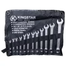 آچار یکسر تخت و یکسر رینگی کینگ استار مدل PRO JET مجموعه 12 عددی