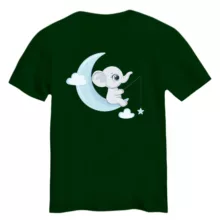 تی شرت آستین کوتاه زنانه مدل فیل کد ۷ رنگ سبز