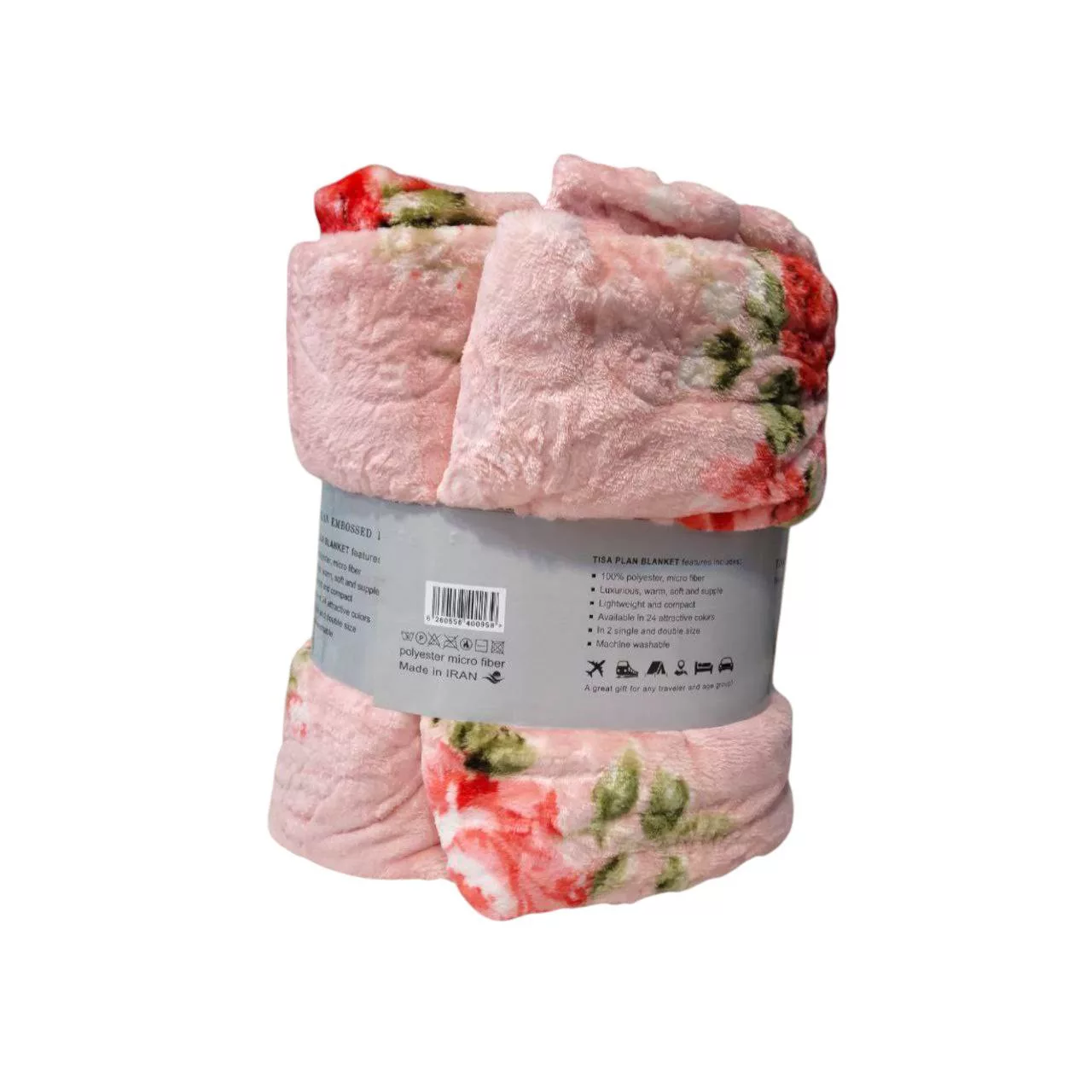 پتو مسافرتی دونفره تیسا مدل لایف سایز 220x200 سانتی متر