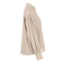 شومیز آستین بلند زنانه سرژه مدل 207336 رنگ کرم