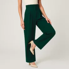 شلوار زنانه مدل  هاوین 308 بگ مازراتی رنگ سبزتیره