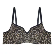 ست شورت و سوتین زنانه میس مدل کاپدار طرح پلنگی