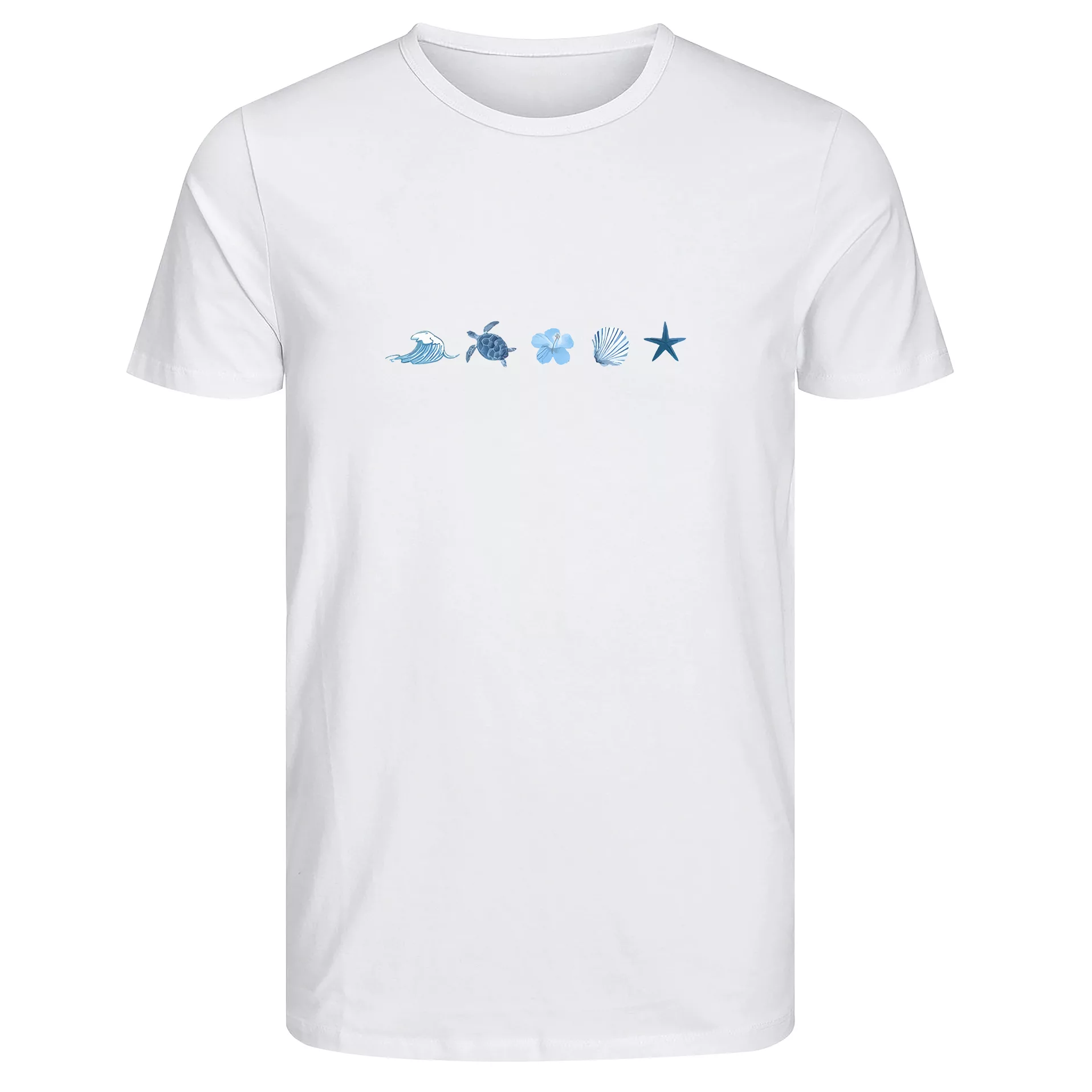 تی‌شرت آستین کوتاه زنانه مدل تم ساحلی کد 001