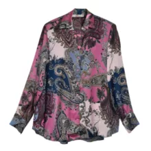 شومیز آستین بلند زنانه مدل پترن بته جقه کد ۹