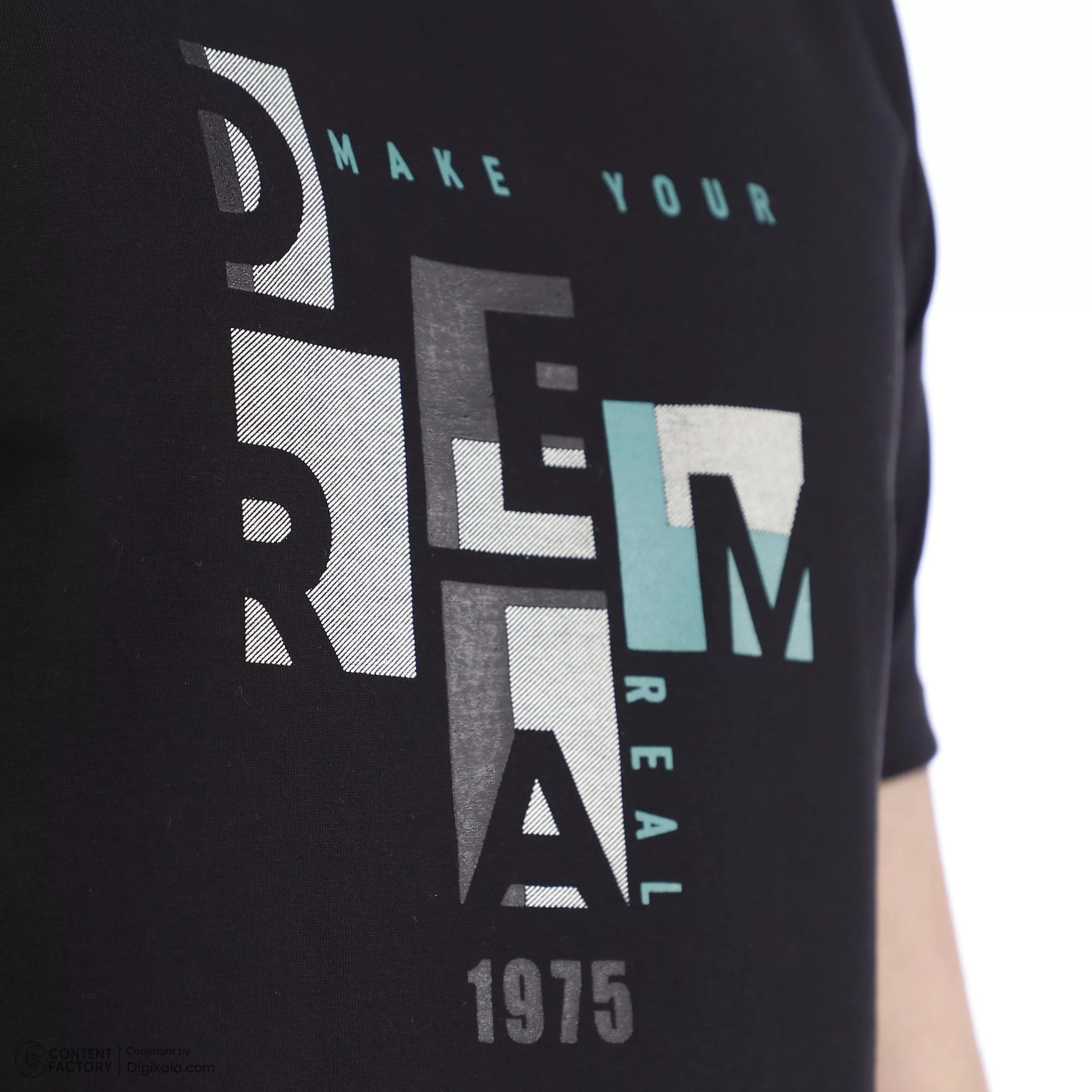 تی شرت آستین کوتاه مردانه باینت مدل 2261793 رنگ مشکی