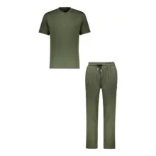 ست تی شرت آستین کوتاه و شلوار راحتی مردانه کد 202404