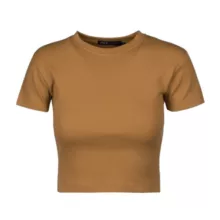 کراپ‌تاپ آستین کوتاه زنانه مدل Sb-M-01845-br