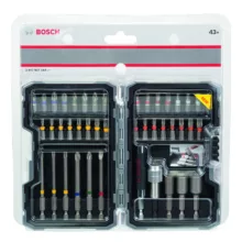 سری پیچ گوشتی و بکس سردریلی بوش مدل BO-43 PCS BOX مجموعه 43 عددی