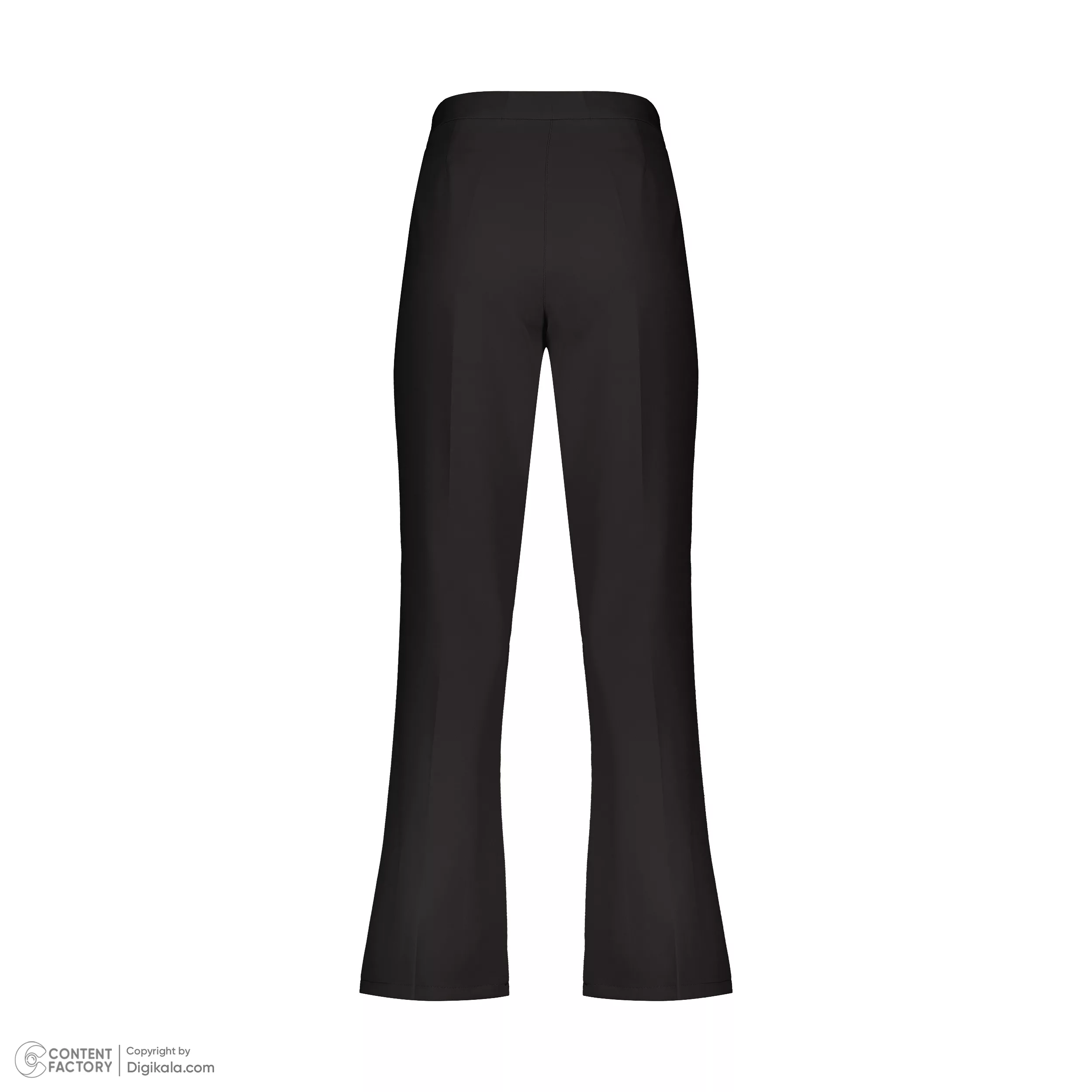 شلوار زنانه هاوین مدل شالدار 315 مازراتی دمپا رنگ مشکی