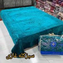پتو گلبافت مدل الوان برجسته کد 350 سایز 240x220 سانتی متر