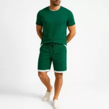 ست تی شرت و شلوارک مردانه مادر مدل Kalin رنگ سبز