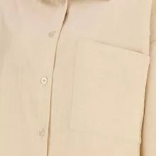 شومیز آستین سه ربع یقه برگردان زنانه السانا مدل سارال کد 224108 رنگ کرم