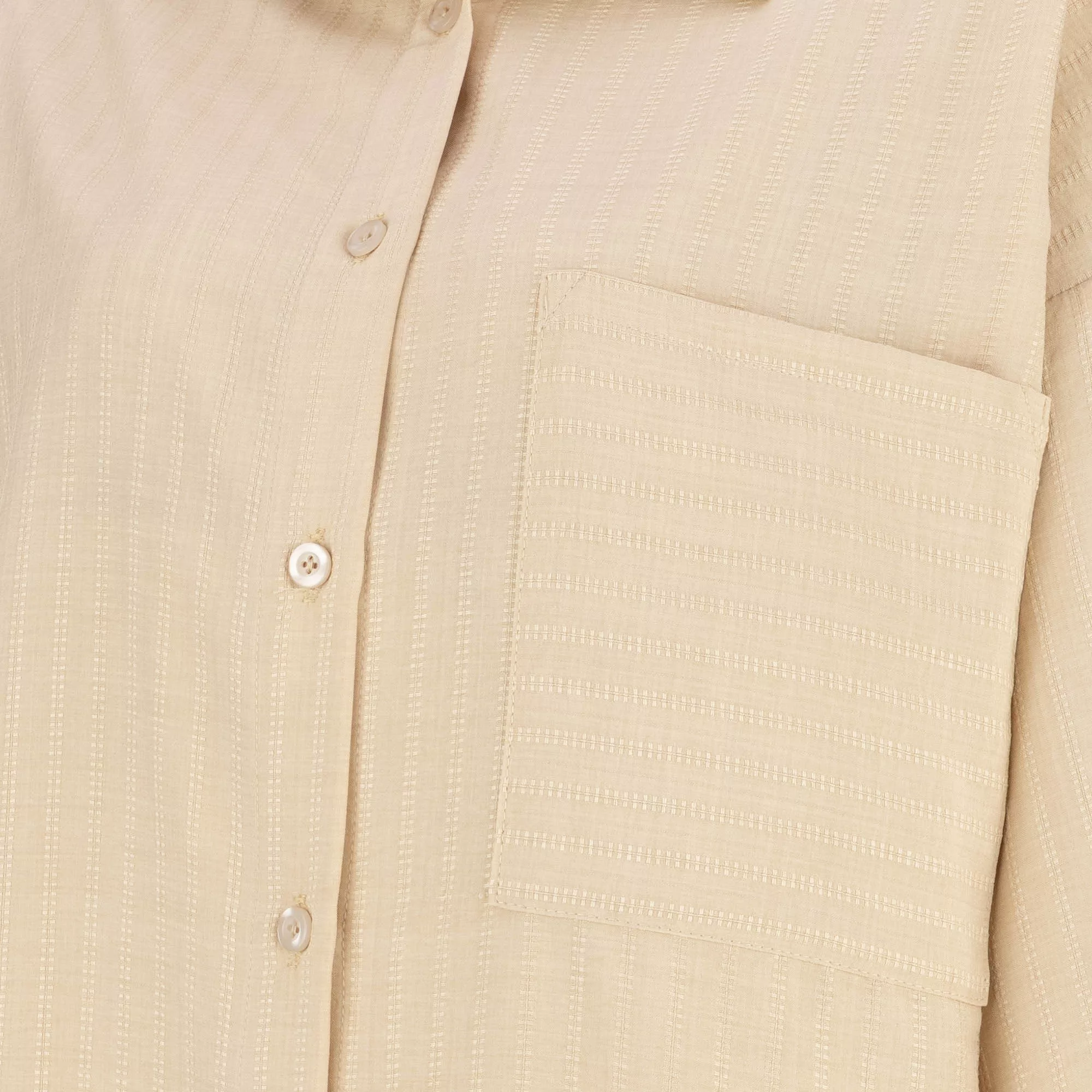 شومیز آستین سه ربع یقه برگردان زنانه السانا مدل سارال کد 224108 رنگ کرم