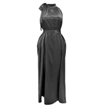 پیراهن یقه بندی زنانه مدل نهال طرح پلنگی کد BK.1041