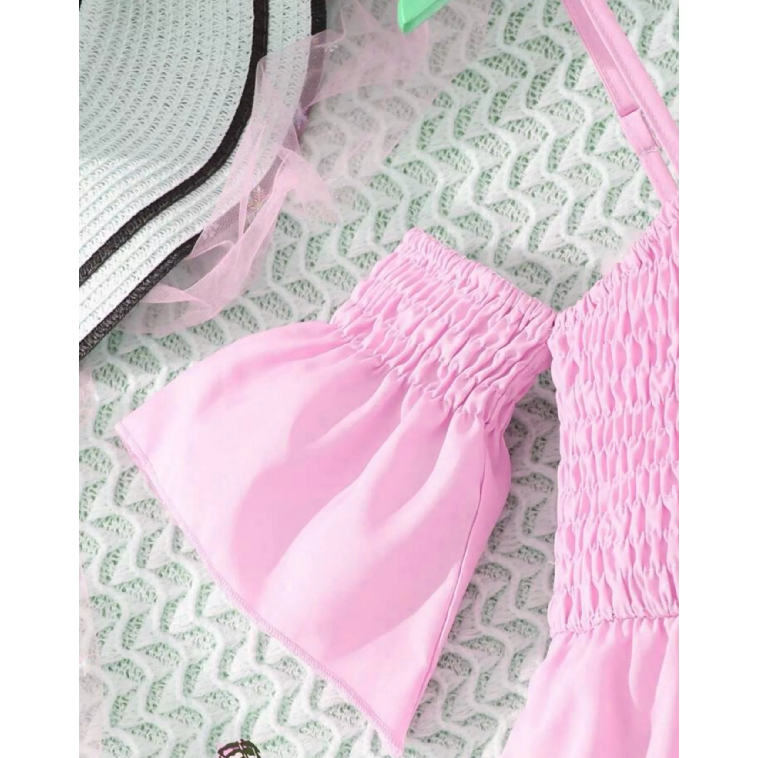 پیراهن زنانه مدل تابستانی رنگ صورتی