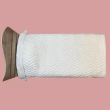 لحاف مدل جنتل اسلیپ طرح زیگ زاگ یکنفره سایز 220x160 سانتی متر