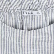 بلوز آستین کوتاه یقه گرد زنانه سرژه مدل 204657 رنگ طوسی