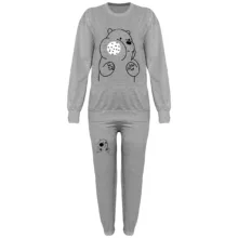 ست سویشرت و شلوار زنانه مدل ملانژ کد 19