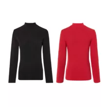 بلوز آستین بلند یقه اسکی زنانه اسمارا مدل 01 بسته دو عددی