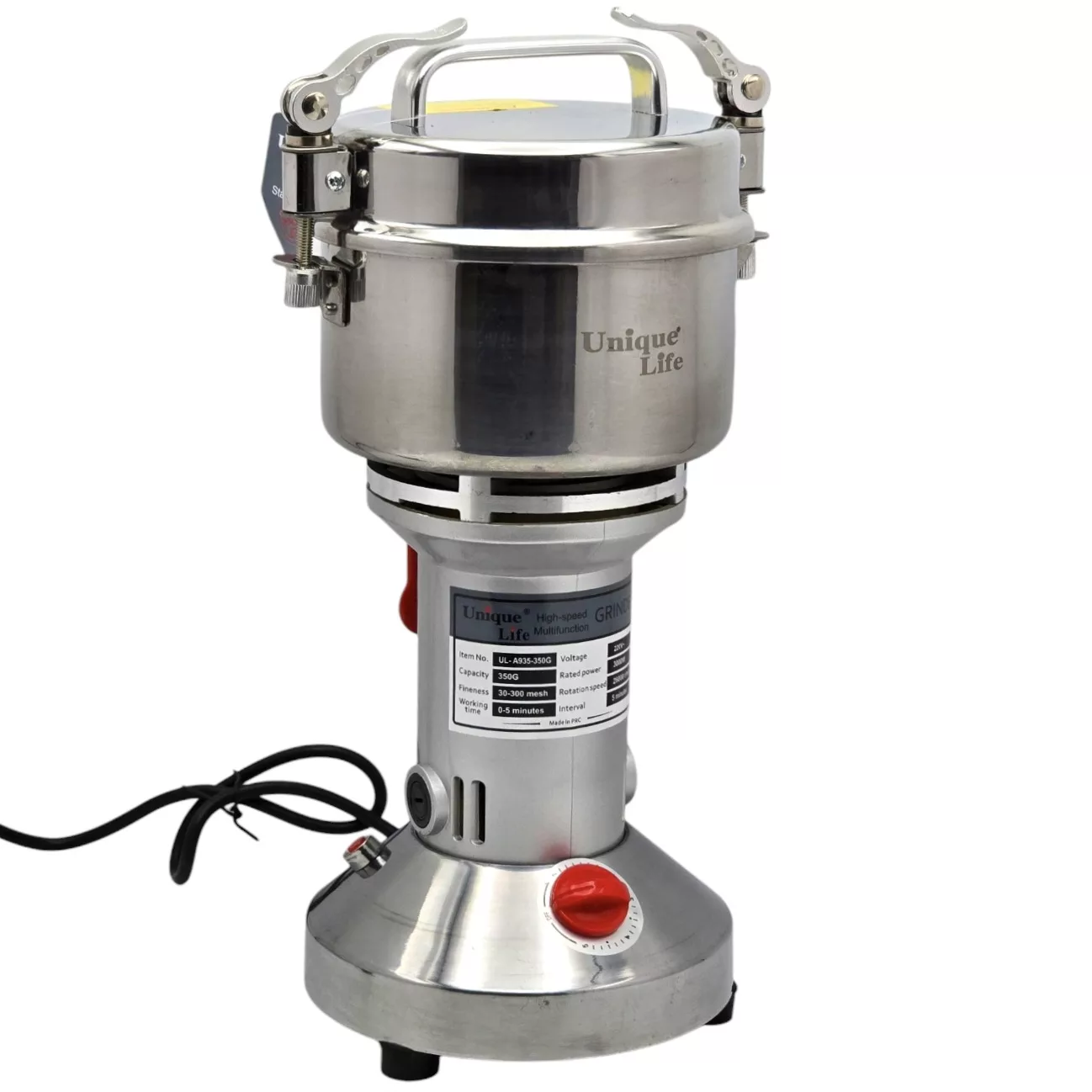 آسیاب صنعتی یونیک لایف مدل UL-A935-350G