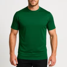 تی شرت آستین کوتاه مردانه رانژ مدل ساده 23RA05 – 410 رنگ سبز