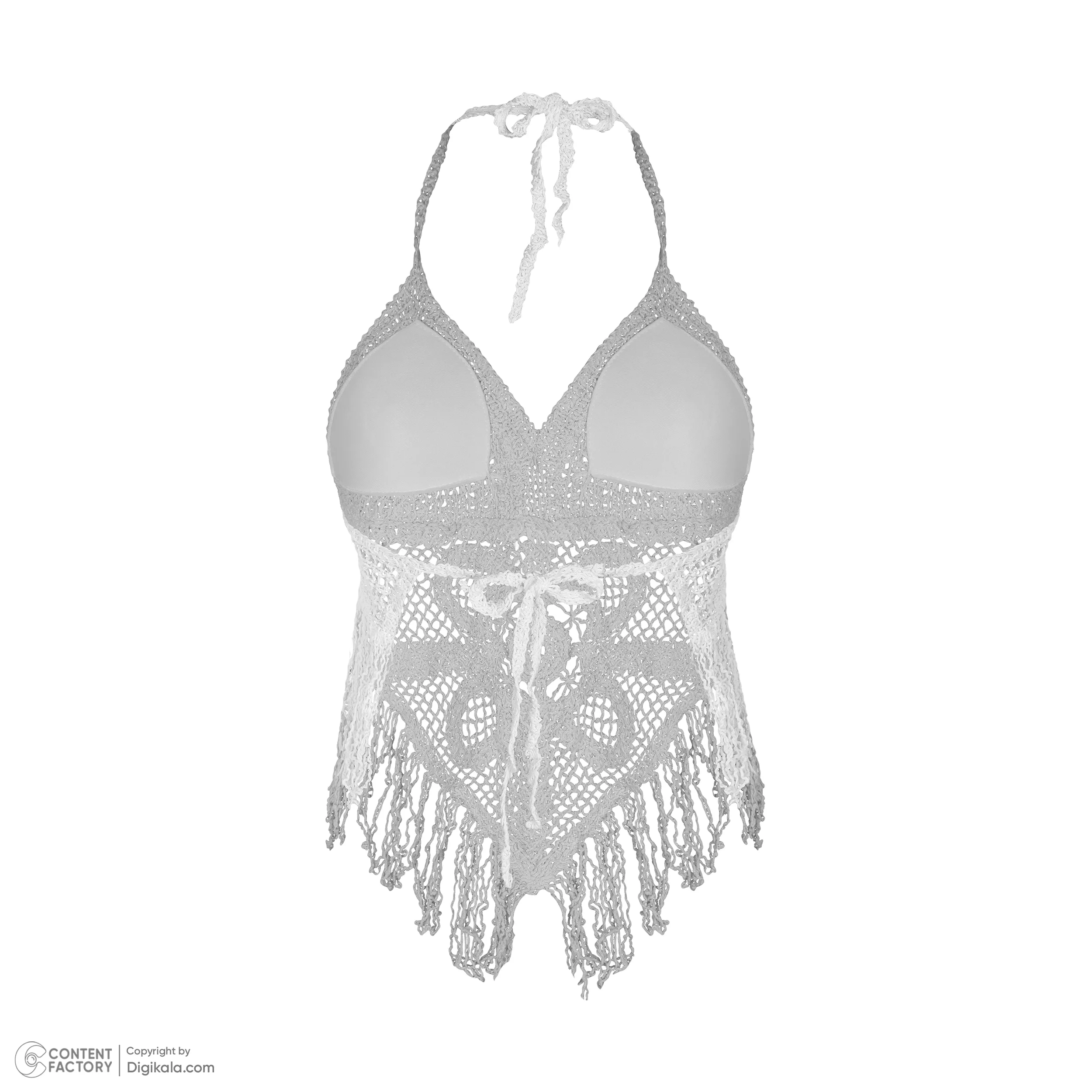 نیم تنه زنانه مدل MR007 رنگ سفید