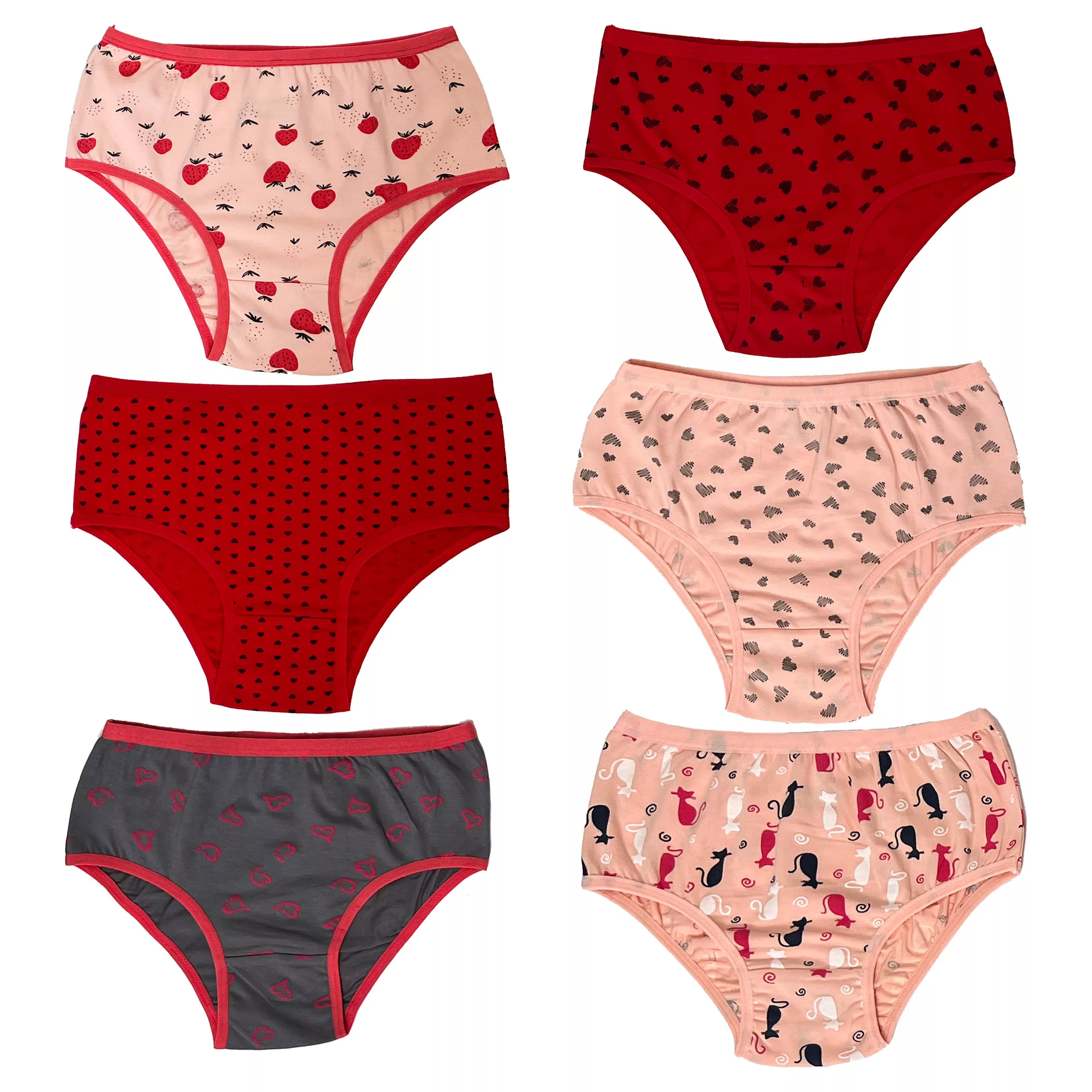 شورت زنانه مدل مرجان بسته ۶ عددی