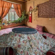 لحاف کرسی خانه سبز اسماعیلی مدل GL-Nasim سایز 400x400 سانتی متر