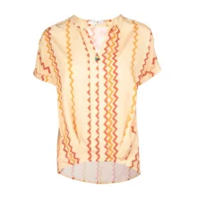 بلوز آستین کوتاه زنانه جوتی جینز مدل یقه جانی کد 122146