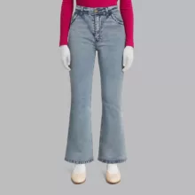 شلوار جین دم پا گشاد زنانه مدل 8547