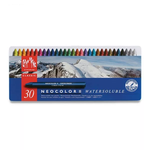 پاستل روغنی 30 رنگ Caran d'Ache سری Neocolor II مدل 330