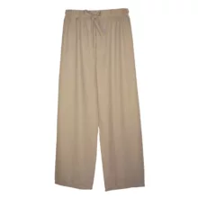شلوار زنانه مدل بگ نخ شانتون رنگ کرم