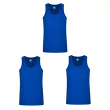 زیرپوش رکابی مردانه برهان تن پوش مدل 14-01 رنگ آبی بسته 3 عددی