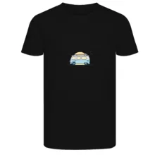 تی‌شرت آستین کوتاه زنانه مدل کمپر رنگ مشکی