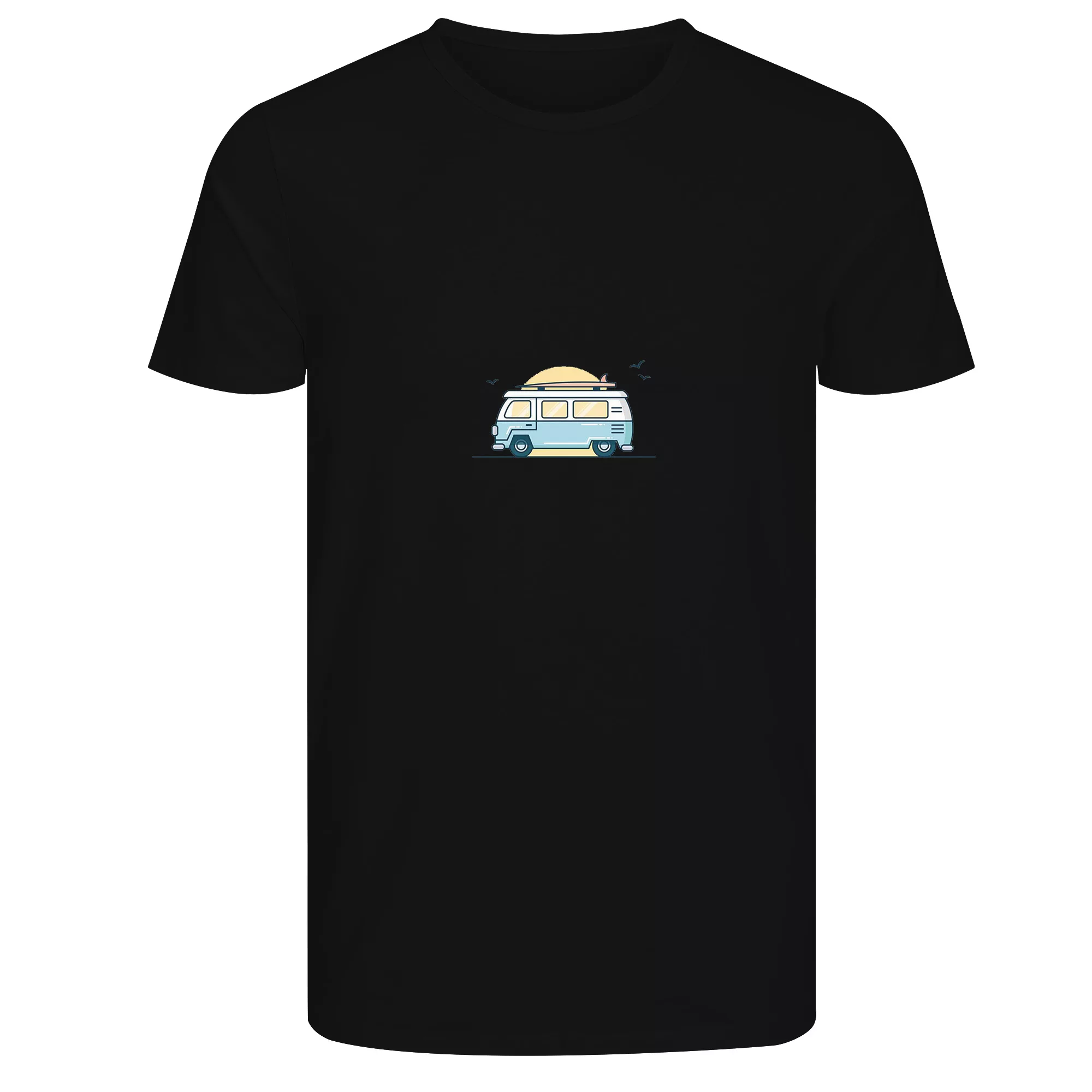 تی‌شرت آستین کوتاه زنانه مدل کمپر رنگ مشکی