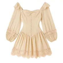 پیراهن یقه دلبری زنانه مدل Ninehundred