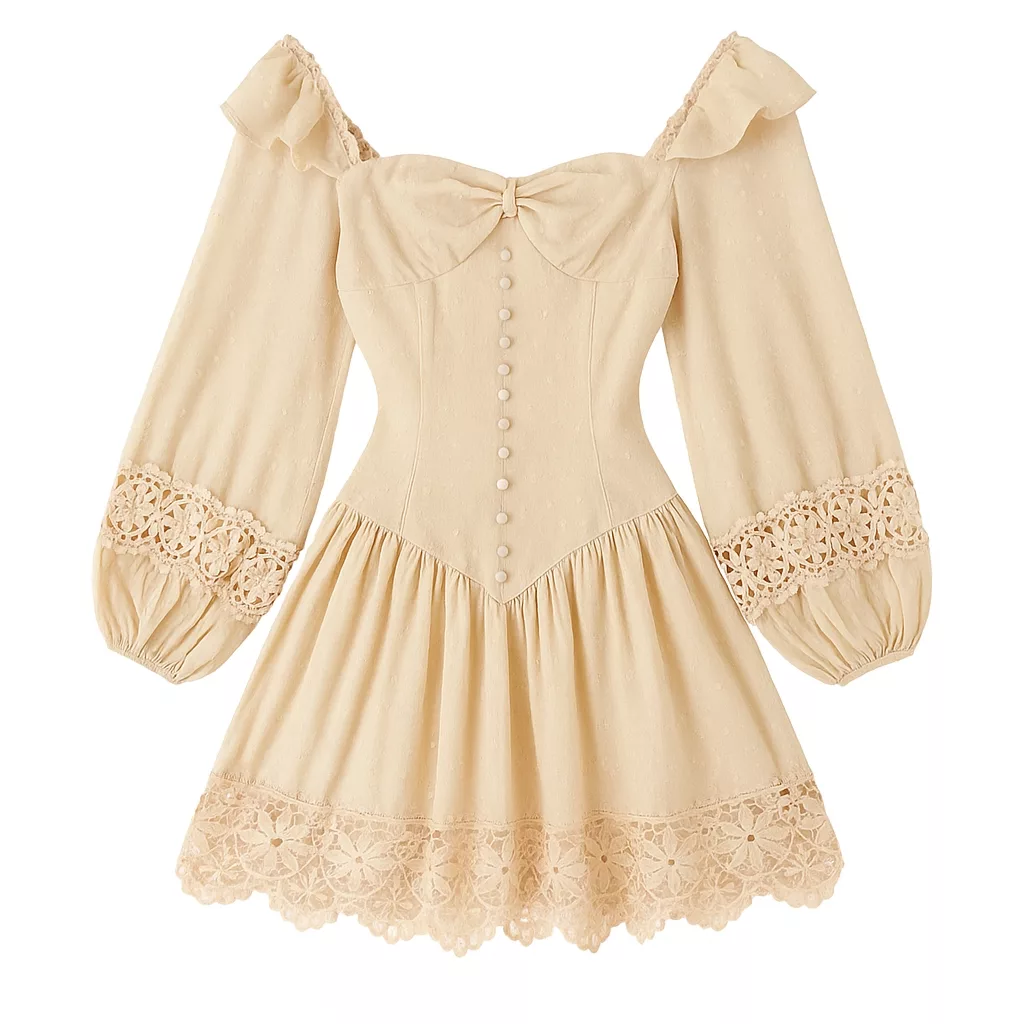 پیراهن یقه دلبری زنانه مدل Ninehundred