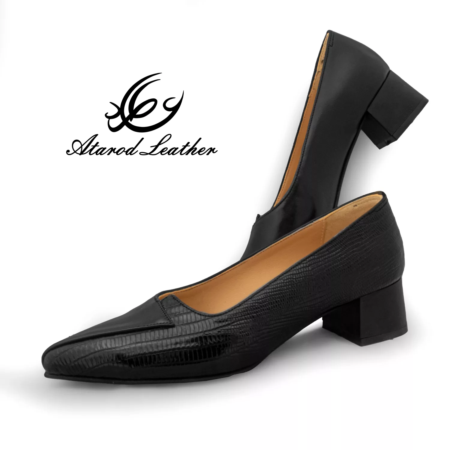 کفش زنانه چرم عطارد مدل چرم طبیعی کد SH296